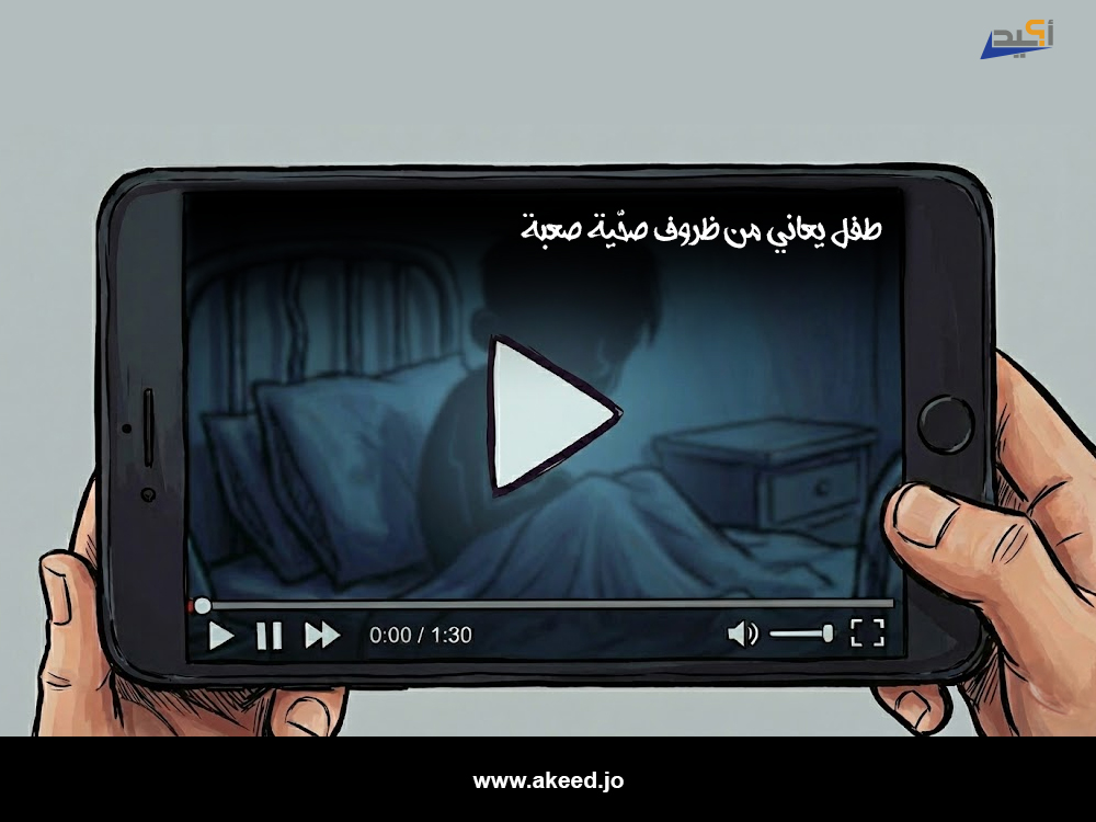 تغطية إعلامية محلية لحالة طفل مريض تتجاوز معايير حقوق الطفل والخصوصية