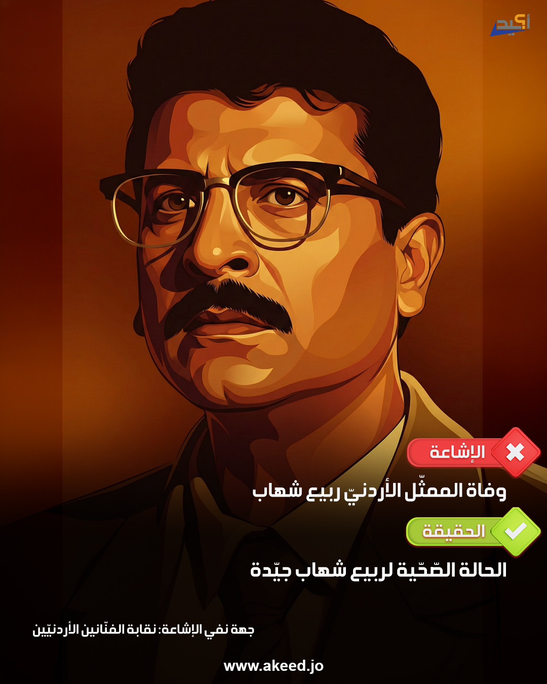 إشاعة وفاة الممثل ربيع شهاب